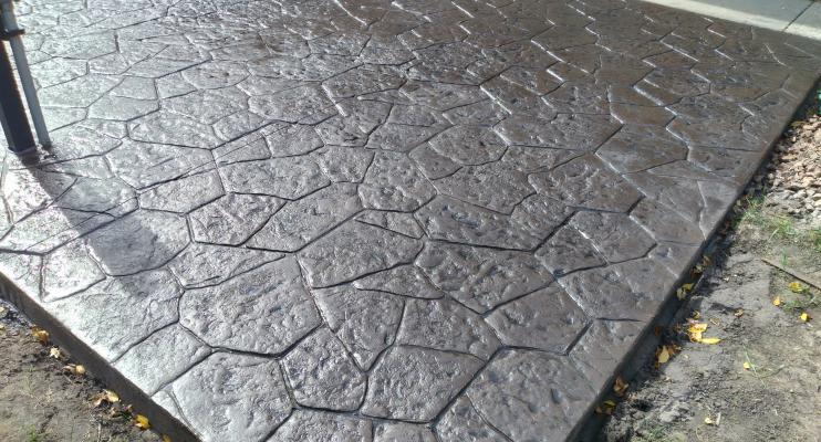Kilmer Project Stamped Concrete Canyon Stone Pattern