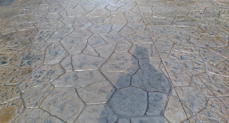Kilmer Project Stamped Concrete Canyon Stone Pattern