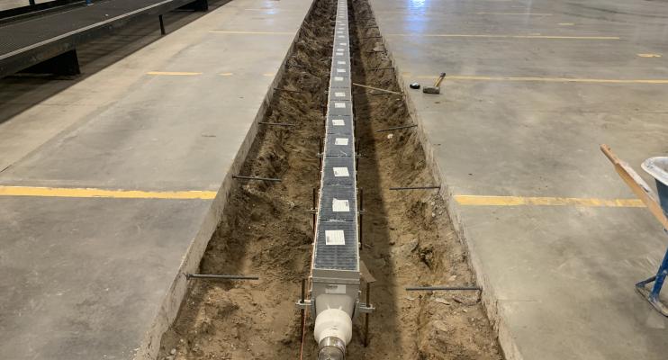 Trench Drain set up