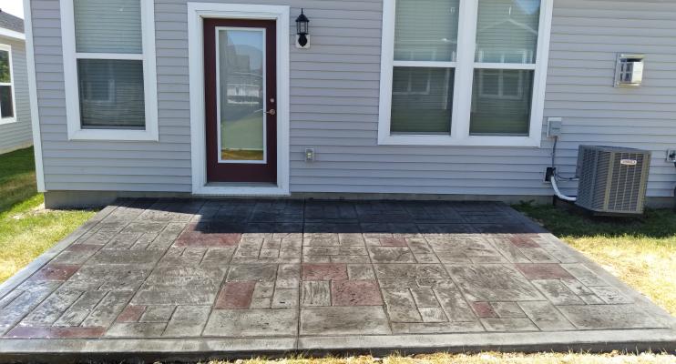 Hover Project Stamped Concrete Patio In Maple Grove MN
