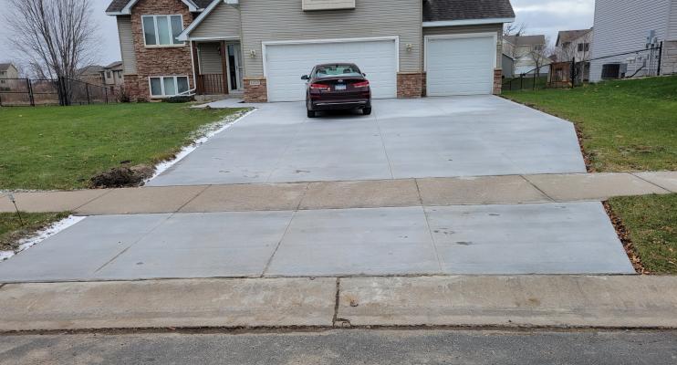 Granlund Project Concrete Driveway in Otsego MN