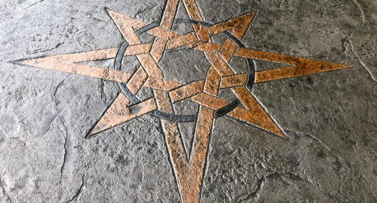Celtic Star Stamp Concrete