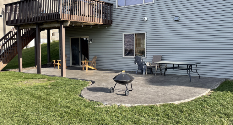 Dupuis Project in Blaine MN Stamped Concrete Patio