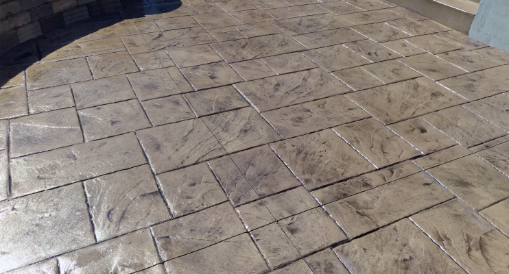MH3Swanson Project Stamped Concrete Large Ashlar