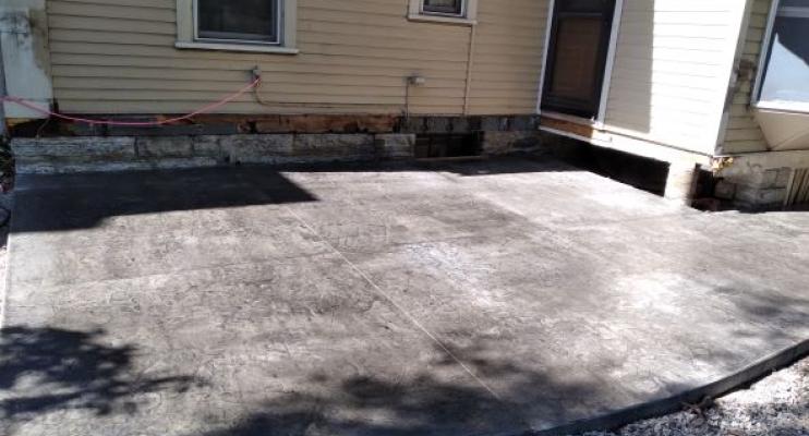 Tjader Project Stamped Concrete Patio and Stamped Concrete Sidewalk in St Paul MN