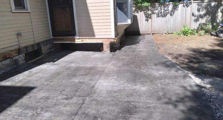 Tjader Project Stamped Concrete Patio and Stamped Concrete Sidewalk in St Paul MN