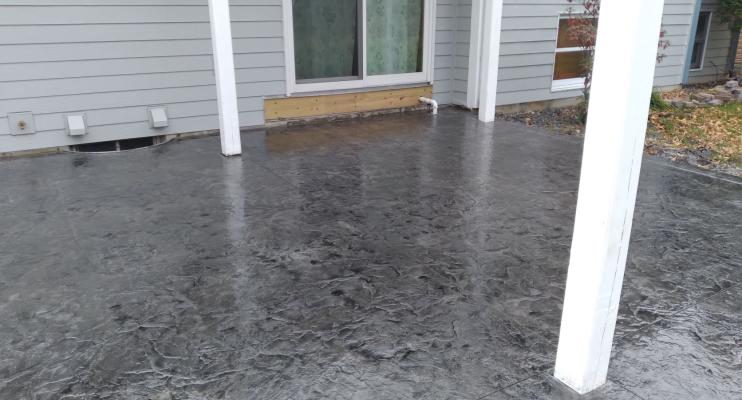 Swanson Project Stamped Concrete Patio with Border in Chanhassen, MN