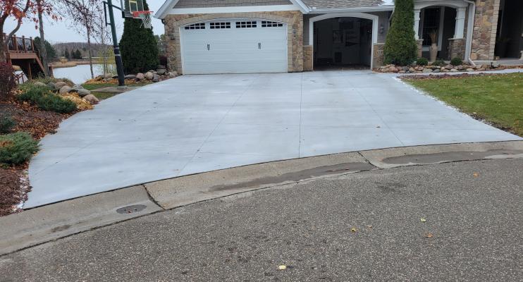 Pieper Project Concrete Driveway in Plymouth MN